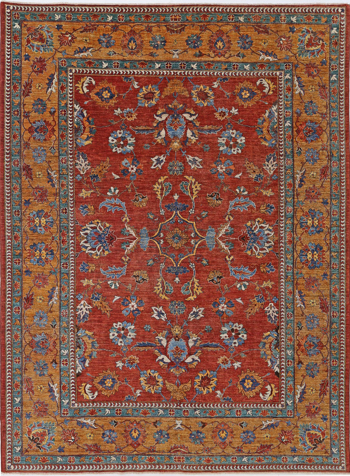 Hand Knotted Nomadic Caucasian Humna Wool Rug 9' 2" x 12' 0" - No. AT10593