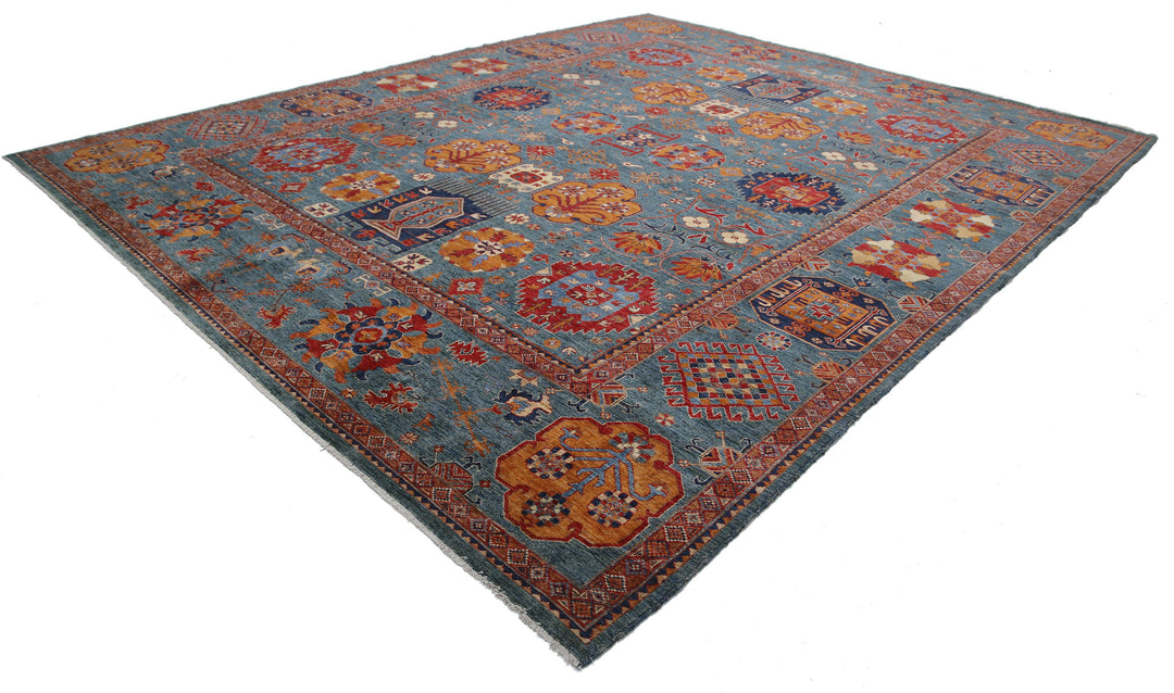 Hand Knotted Nomadic Caucasian Humna Wool Rug 12' 11" x 16' 2" - No. AT32418