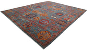 Hand Knotted Nomadic Caucasian Humna Wool Rug 12' 11" x 16' 2" - No. AT32418