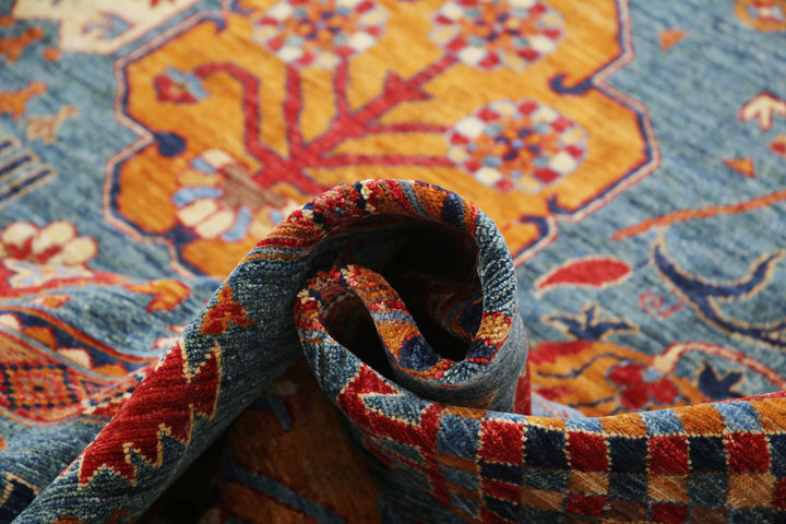 Hand Knotted Nomadic Caucasian Humna Wool Rug 12' 11" x 16' 2" - No. AT32418