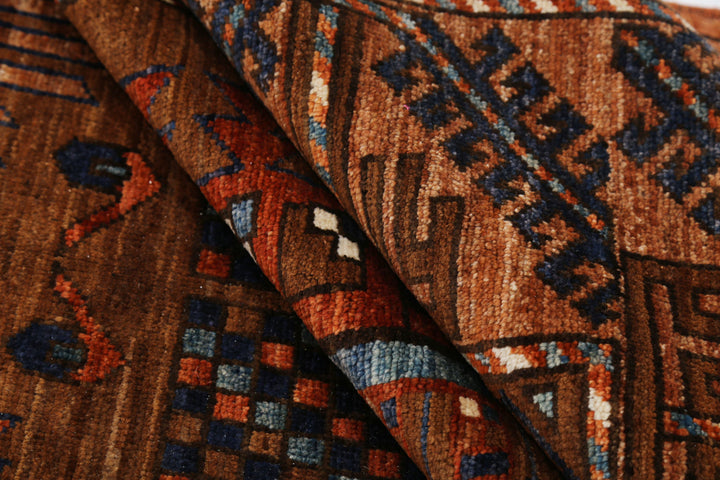 Hand Knotted Nomadic Caucasian Humna Wool Rug 6' 0" x 8' 9" - No. AT85297