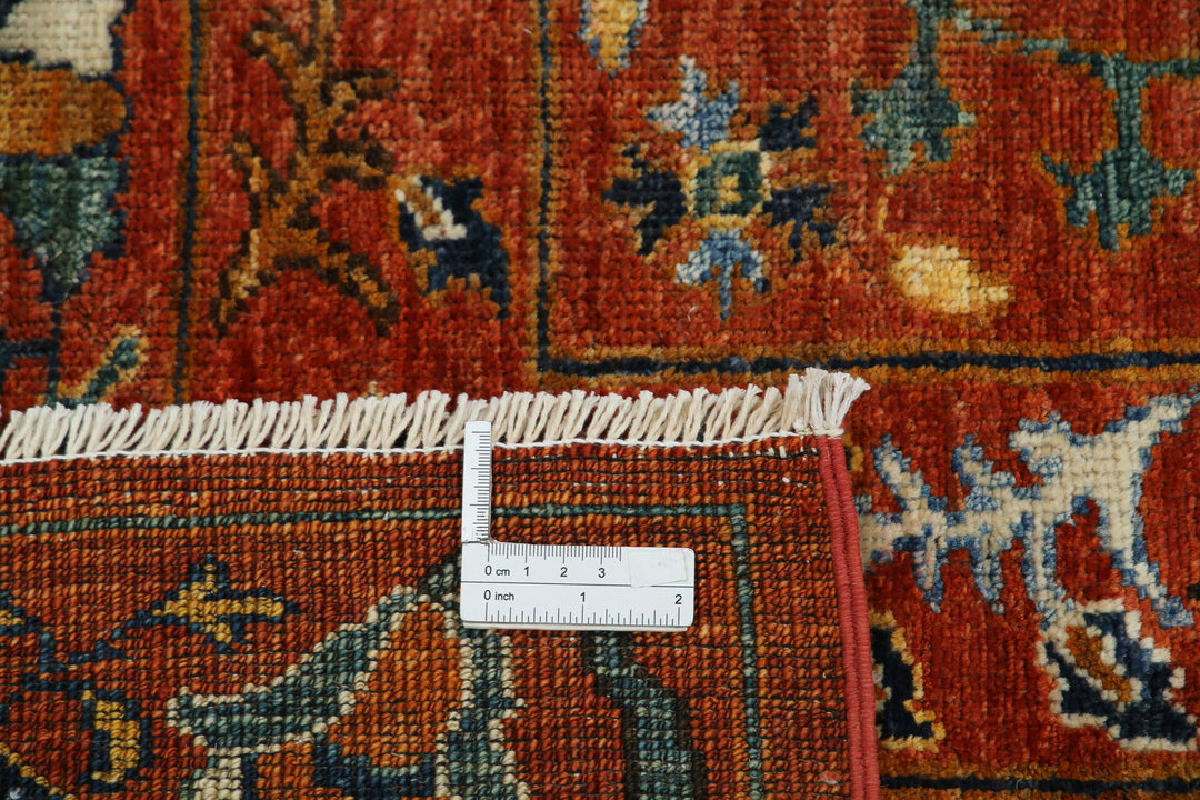 Hand Knotted Nomadic Caucasian Humna Wool Rug 9' 8" x 10' 4" - No. AT20713