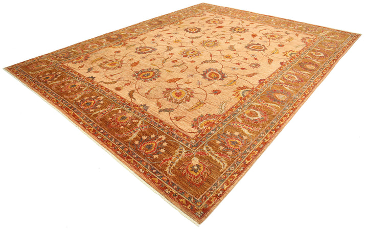 Hand Knotted Nomadic Caucasian Humna Wool Rug 10' 8" x 13' 10" - No. AT82416