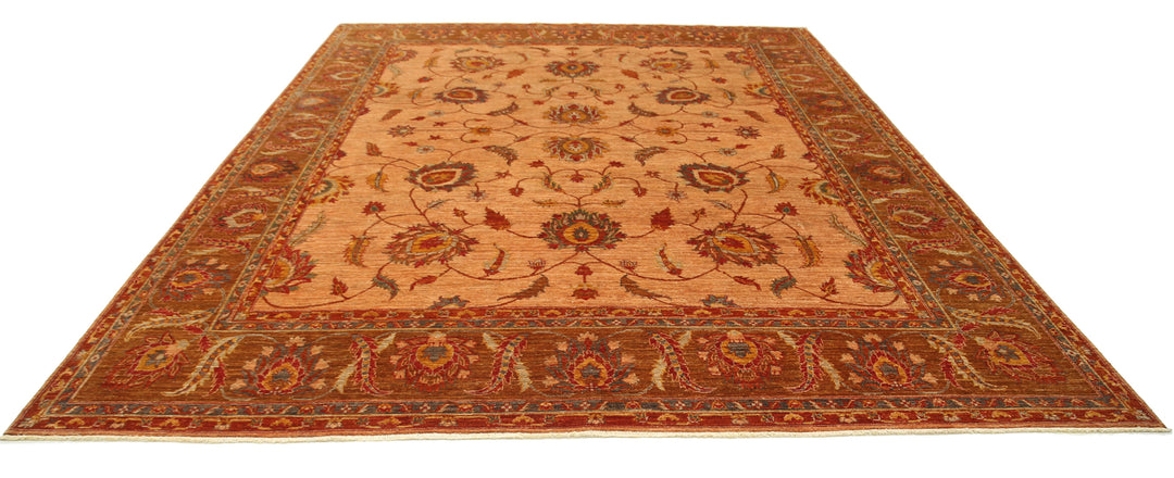 Hand Knotted Nomadic Caucasian Humna Wool Rug 10' 8" x 13' 10" - No. AT82416
