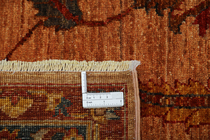 Hand Knotted Nomadic Caucasian Humna Wool Rug 10' 8" x 13' 10" - No. AT82416