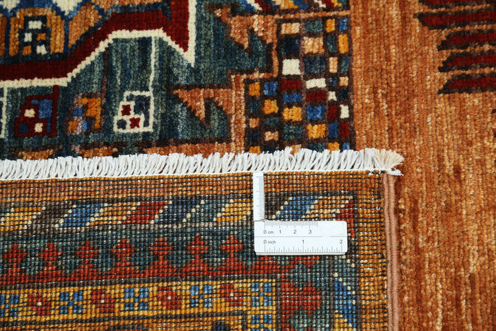 Hand Knotted Nomadic Caucasian Humna Wool Rug 8' 1" x 10' 0" - No. AT62576