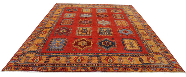 Hand Knotted Nomadic Caucasian Humna Wool Rug 8' 8" x 12' 2" - No. AT59740
