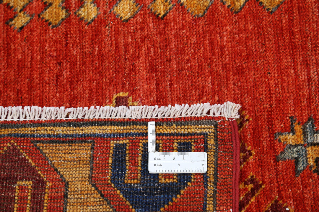Hand Knotted Nomadic Caucasian Humna Wool Rug 8' 8" x 12' 2" - No. AT59740
