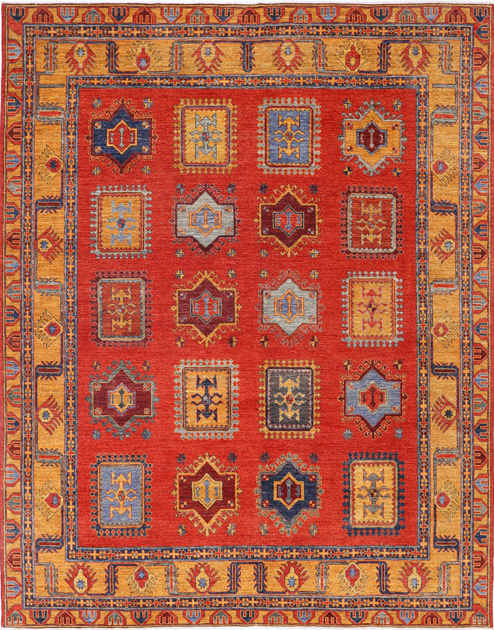 Hand Knotted Nomadic Caucasian Humna Wool Rug 8' 8" x 12' 2" - No. AT59740