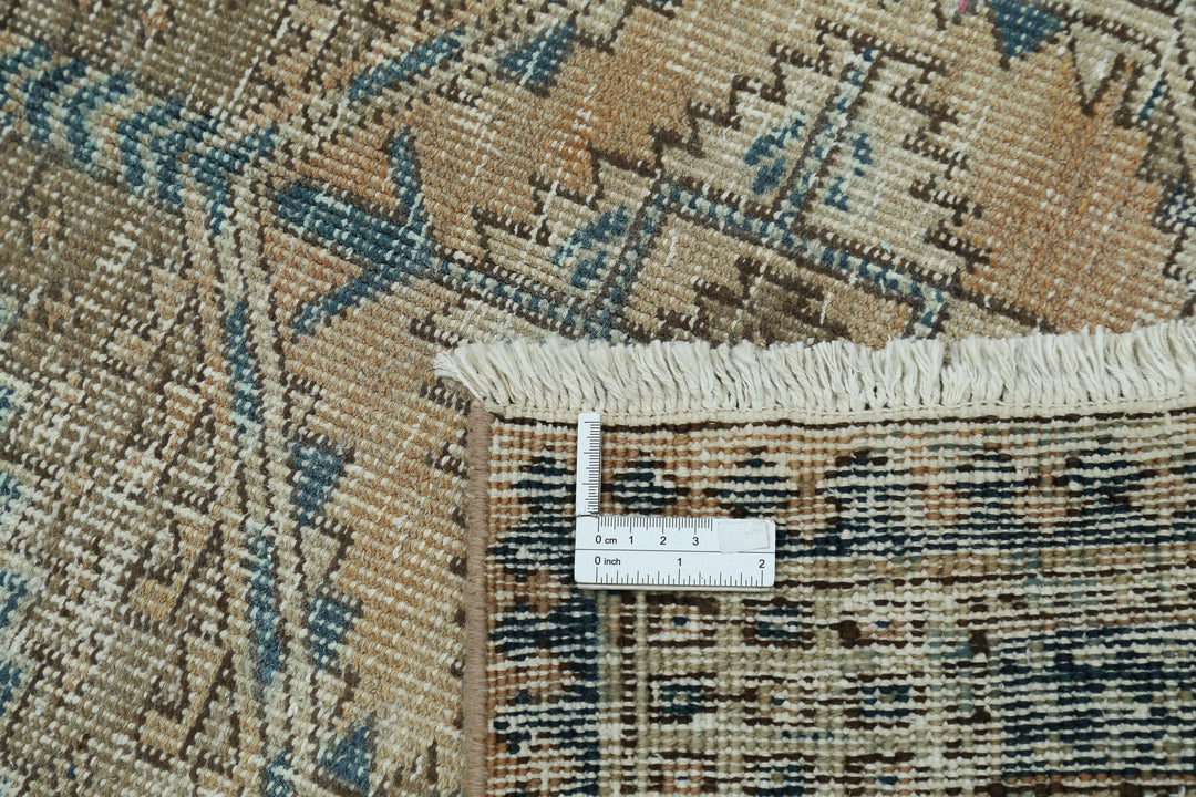 Hand Knotted Vintage Persian Heriz Wool Rug 3' 2" x 10' 6" - No. AT93159