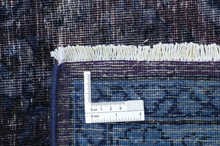 Hand Knotted Transitional Vintage Overdye Tabriz Wool Rug 9' 9" x 12' 10" - No. AT73058