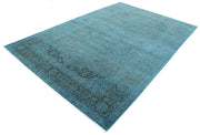 Hand Knotted Transitional Overdye Kashan Wool Rug 6' 8" x 10' 0" - No. AT68145