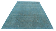 Hand Knotted Transitional Overdye Kashan Wool Rug 6' 8" x 10' 0" - No. AT68145