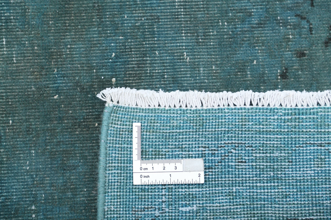 Hand Knotted Transitional Overdye Kashan Wool Rug 6' 8" x 10' 0" - No. AT68145