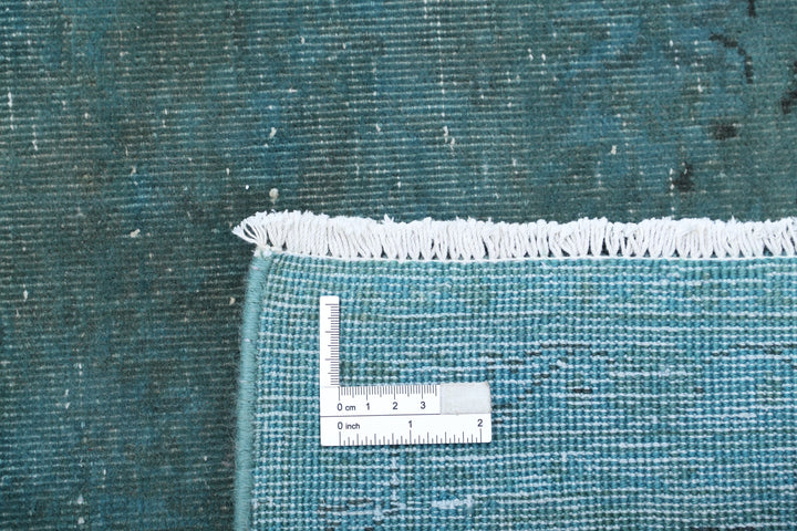 Hand Knotted Transitional Overdye Kashan Wool Rug 6' 8" x 10' 0" - No. AT68145