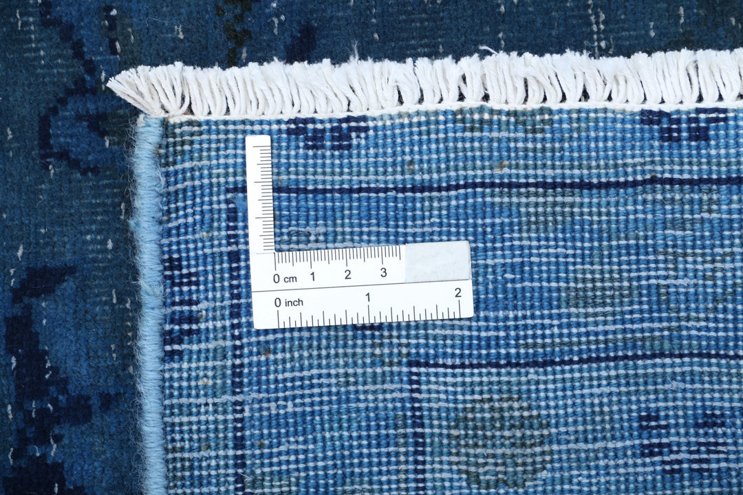 Hand Knotted Transitional Overdye Kashan Wool Rug 8' 2" x 11' 0" - No. AT95667