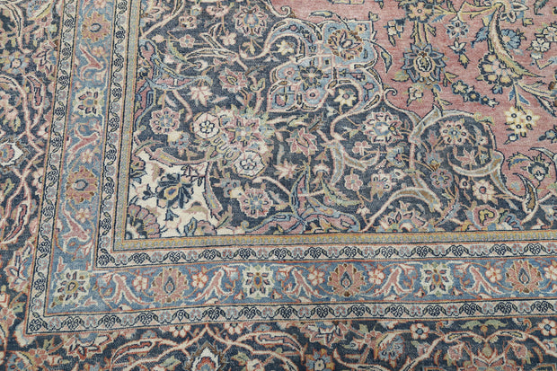 Hand Knotted Vintage Persian Kashan Wool Rug 11' 10" x 17' 3" - No. AT28225
