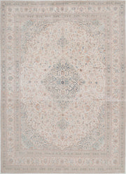 Hand Knotted Vintage Persian Kashan Wool Rug 9' 6" x 13' 2" - No. AT91481