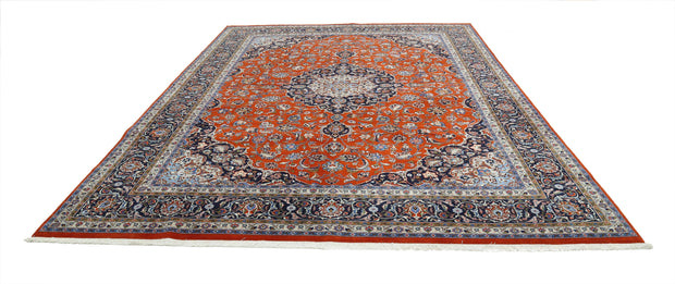 Hand Knotted Persian Tabriz Wool Rug 9' 8" x 12' 10" - No. AT19973