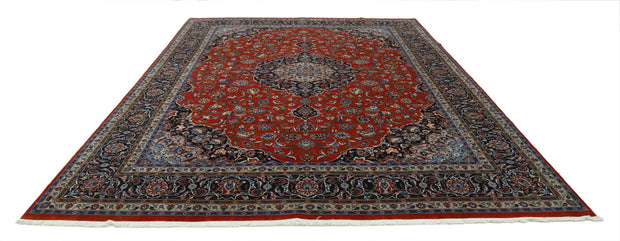 Hand Knotted Persian Tabriz Wool Rug 9' 8" x 12' 10" - No. AT19973