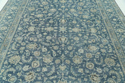 Hand Knotted Vintage Persian Kashan Wool Rug 8' 8" x 12' 0" - No. AT35908