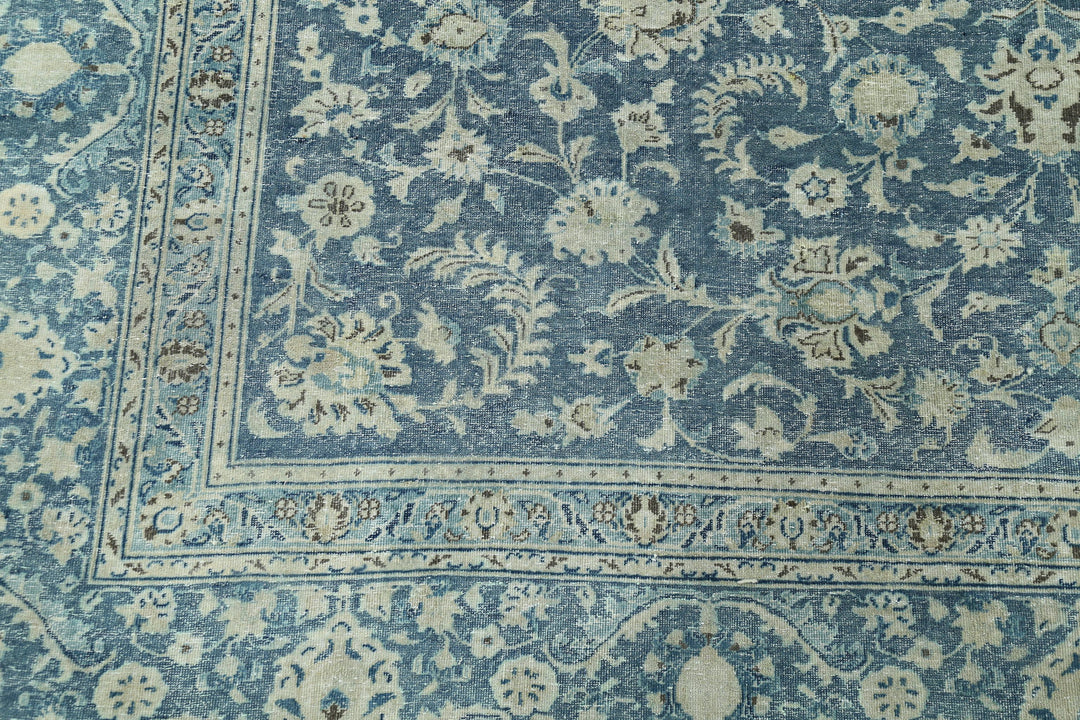 Hand Knotted Vintage Persian Kashan Wool Rug 8' 8" x 12' 0" - No. AT35908