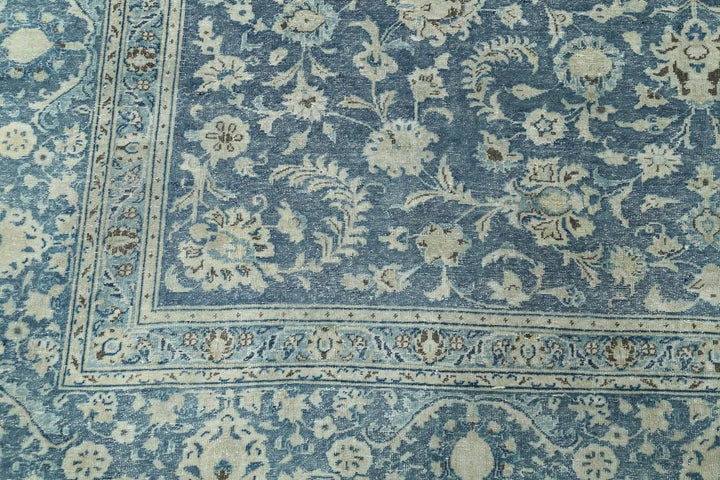 Hand Knotted Vintage Persian Kashan Wool Rug 8' 8" x 12' 0" - No. AT35908