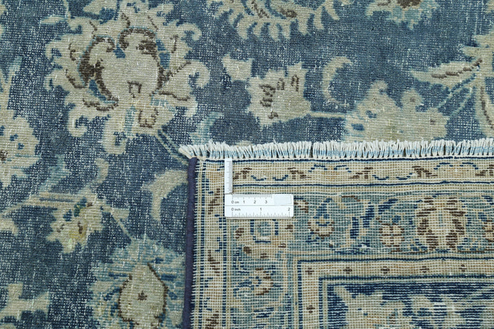 Hand Knotted Vintage Persian Kashan Wool Rug 8' 8" x 12' 0" - No. AT35908