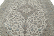 Hand Knotted Vintage Persian Kashan Wool Rug 9' 7" x 13' 1" - No. AT69108