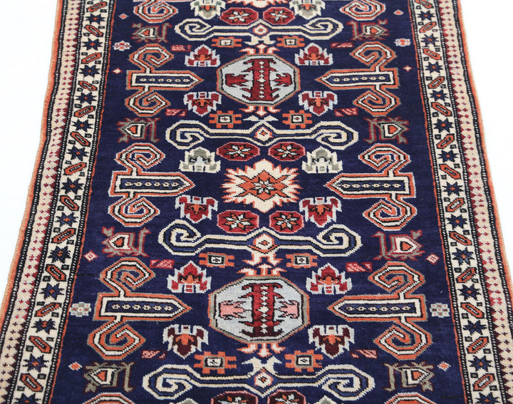 Hand Knotted Persian Kazak Wool Rug 2' 5" x 3' 7" - No. AT96622