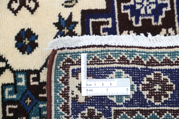 Hand Knotted Tribal Kazak Wool Rug 2' 3" x 3' 9" - No. AT94598