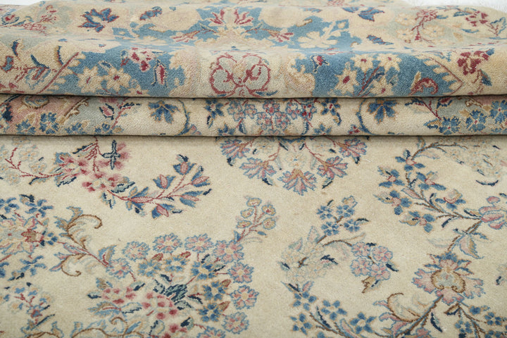 Hand Knotted Vintage Persian Kerman Wool Rug 10' 8" x 16' 9" - No. AT88507