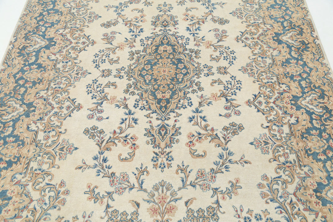 Hand Knotted Vintage Persian Kerman Wool Rug 5' 10" x 8' 6" - No. AT35782