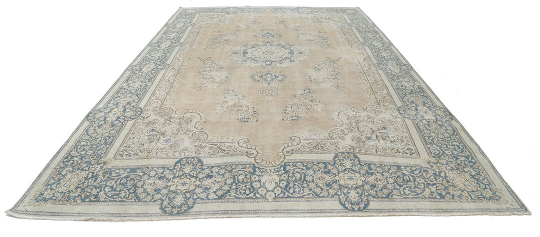 Hand Knotted Vintage Persian Kerman Wool Rug 9' 10" x 16' 2" - No. AT58657