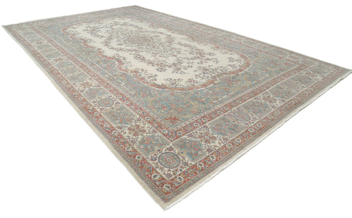 Hand Knotted Vintage Persian Kerman Wool Rug 11' 8" x 19' 3" - No. AT77290