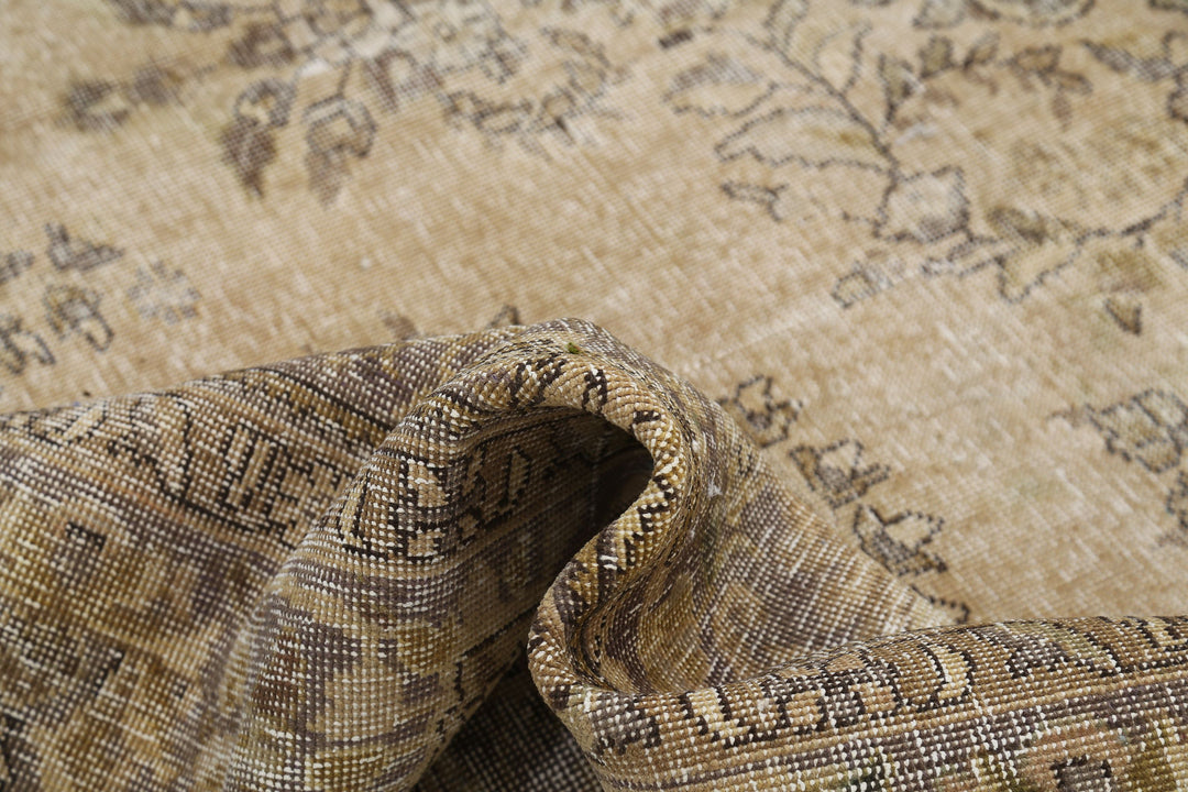 Hand Knotted Vintage Persian Kerman Wool Rug 9' 7" x 12' 6" - No. AT99165