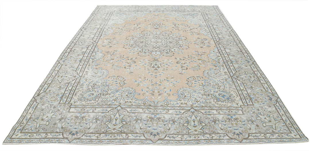 Hand Knotted Vintage Persian Kerman Wool Rug 8' 2" x 11' 7" - No. AT42580