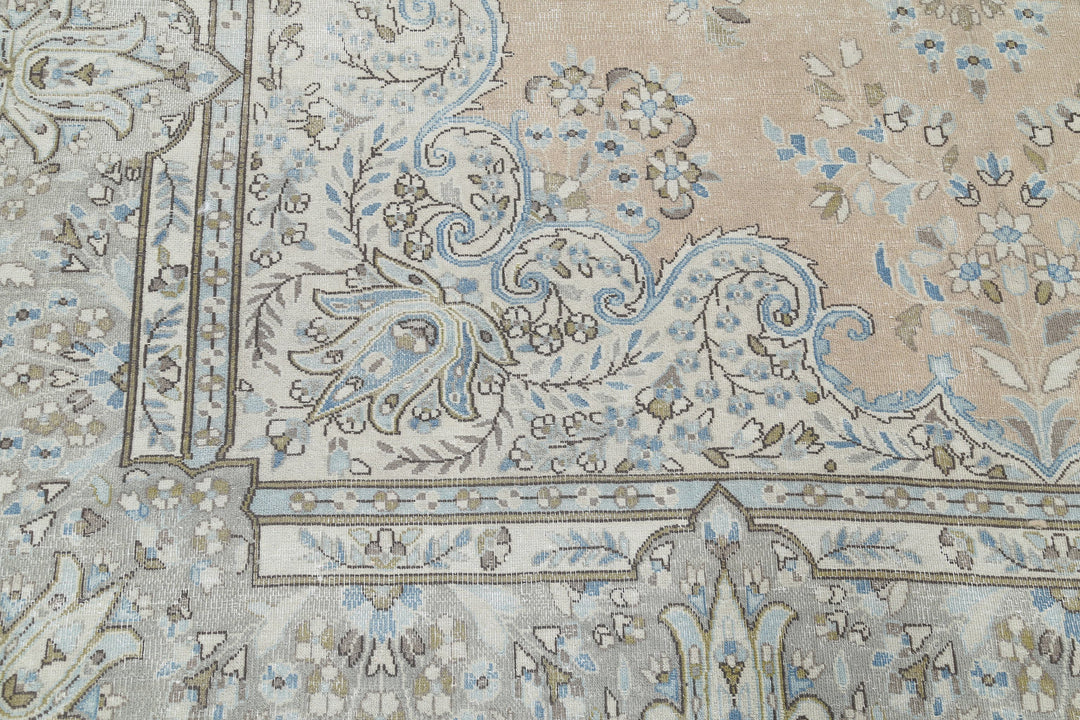 Hand Knotted Vintage Persian Kerman Wool Rug 8' 2" x 11' 7" - No. AT42580