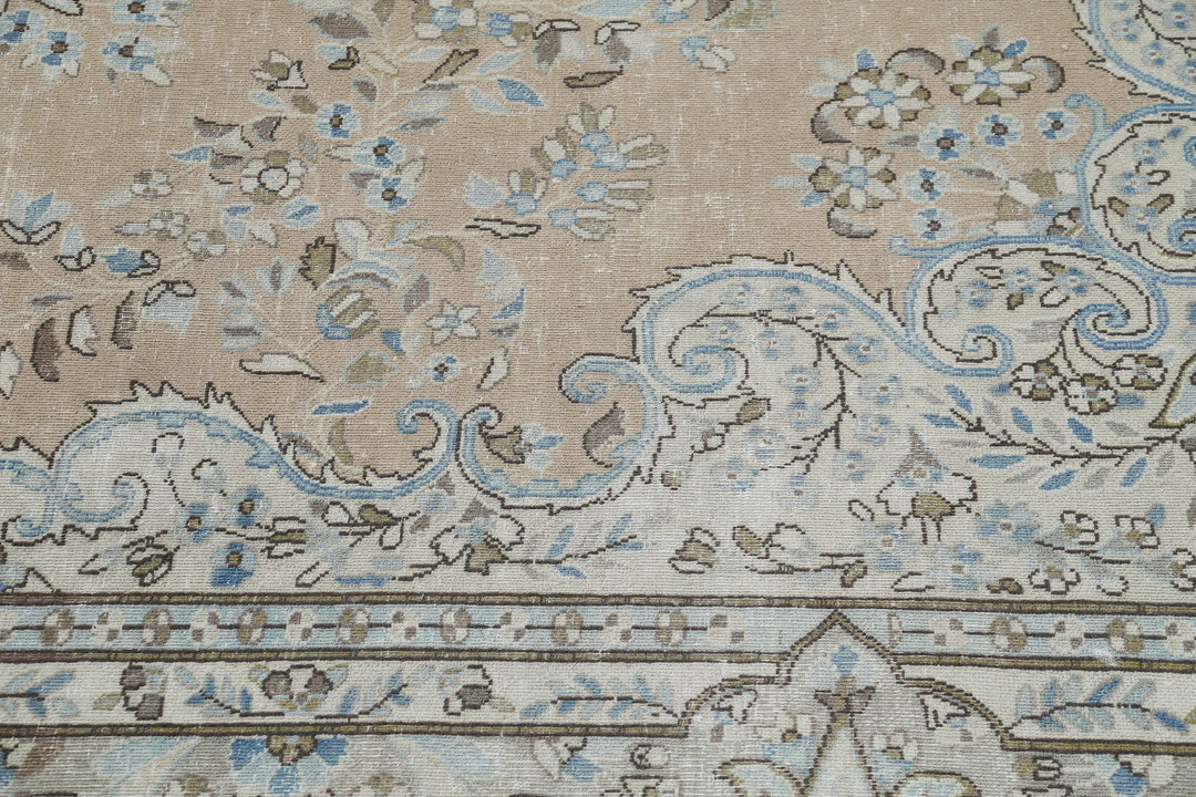 Hand Knotted Vintage Persian Kerman Wool Rug 8' 2" x 11' 7" - No. AT42580