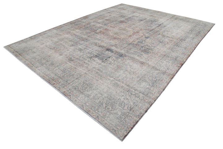 Hand Knotted Vintage Persian Kerman Wool Rug 9' 9" x 12' 8" - No. AT75910