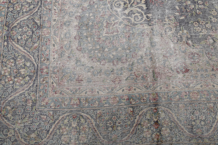 Hand Knotted Vintage Persian Kerman Wool Rug 9' 9" x 12' 8" - No. AT75910
