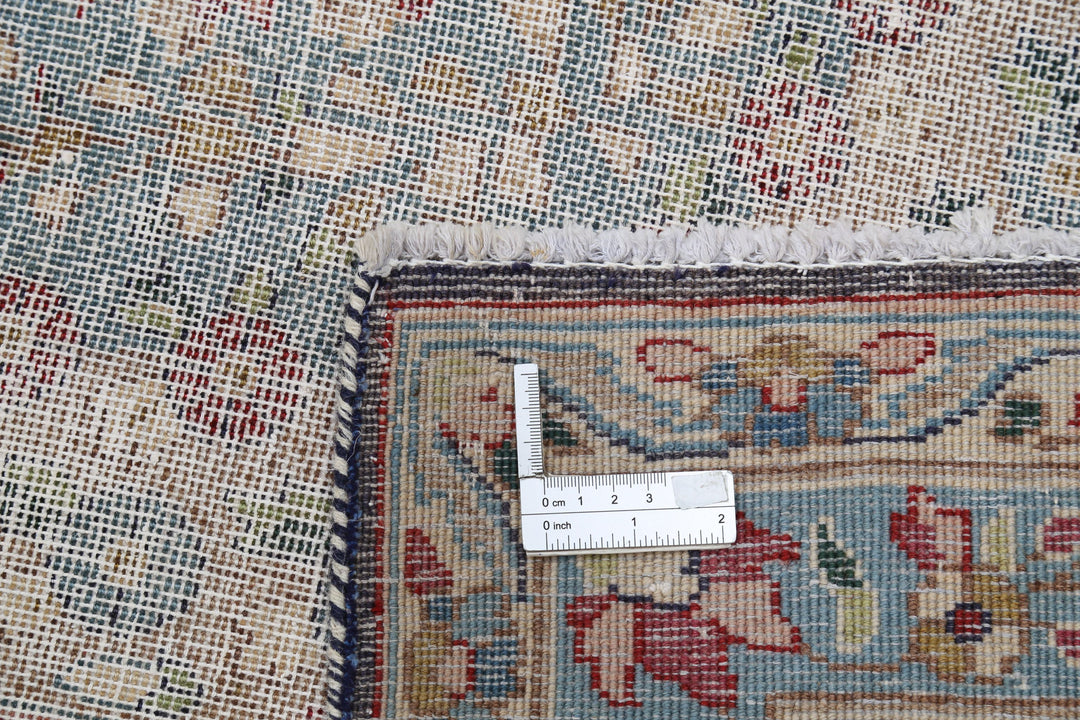 Hand Knotted Vintage Persian Kerman Wool Rug 9' 9" x 12' 8" - No. AT75910