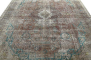 Hand Knotted Vintage Persian Kerman Wool Rug 9' 7" x 12' 5" - No. AT26164
