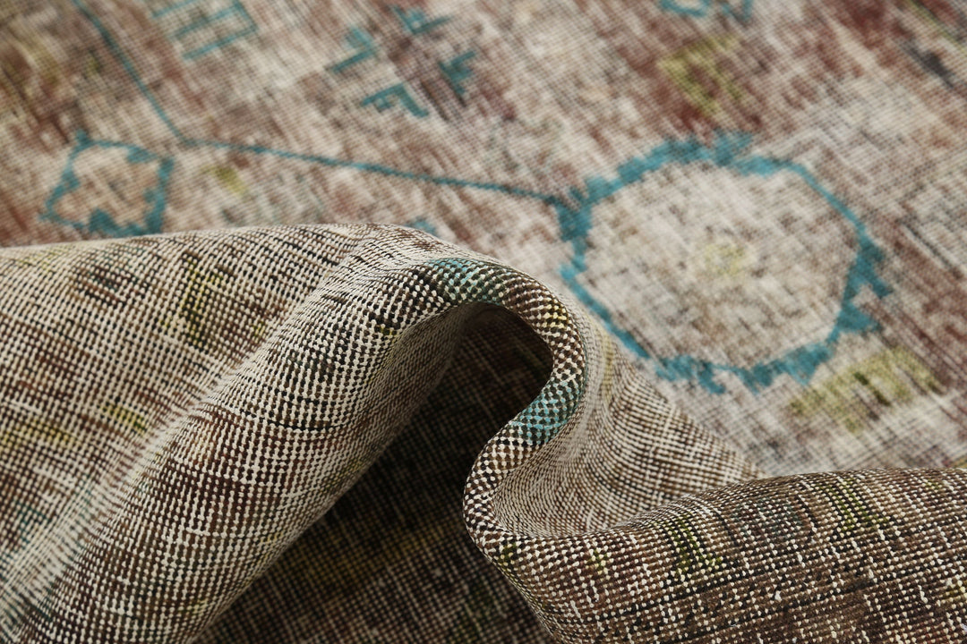 Hand Knotted Vintage Persian Kerman Wool Rug 9' 7" x 12' 5" - No. AT26164