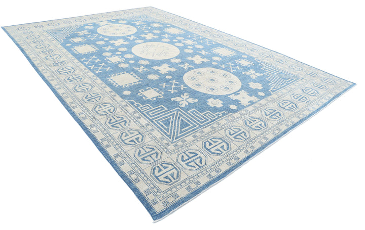 Hand Knotted Khotan Wool Rug 9' 8" x 14' 1" - No. AT94855