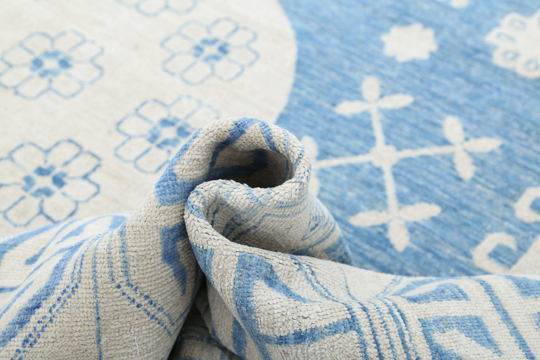 Hand Knotted Khotan Wool Rug 9' 8" x 14' 1" - No. AT94855