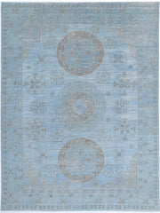 Hand Knotted Onyx Wool Rug 8' 9" x 11' 9" - No. AT61435