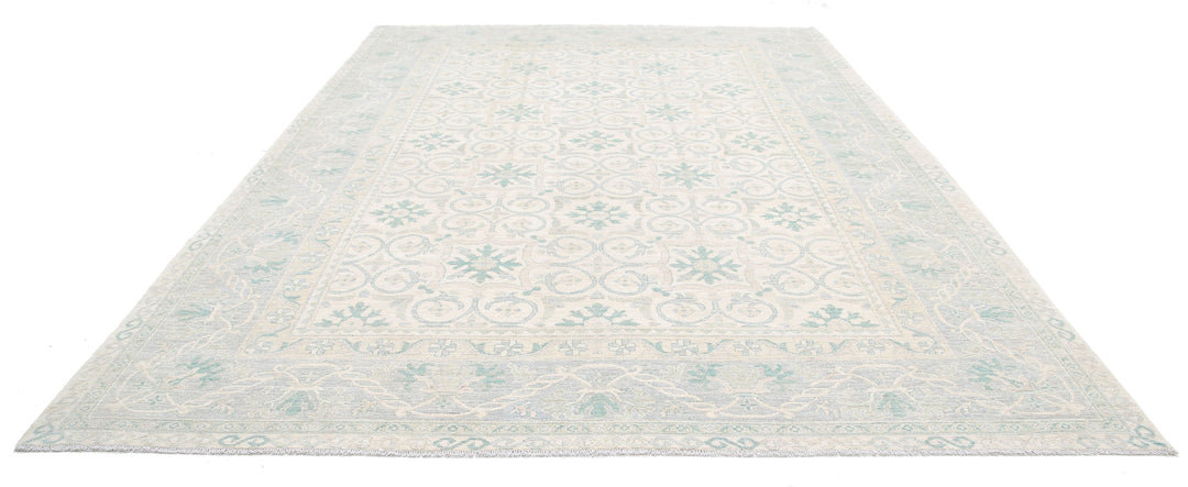 Hand Knotted Khotan Wool Rug 9' 10" x 13' 7" - No. AT81758