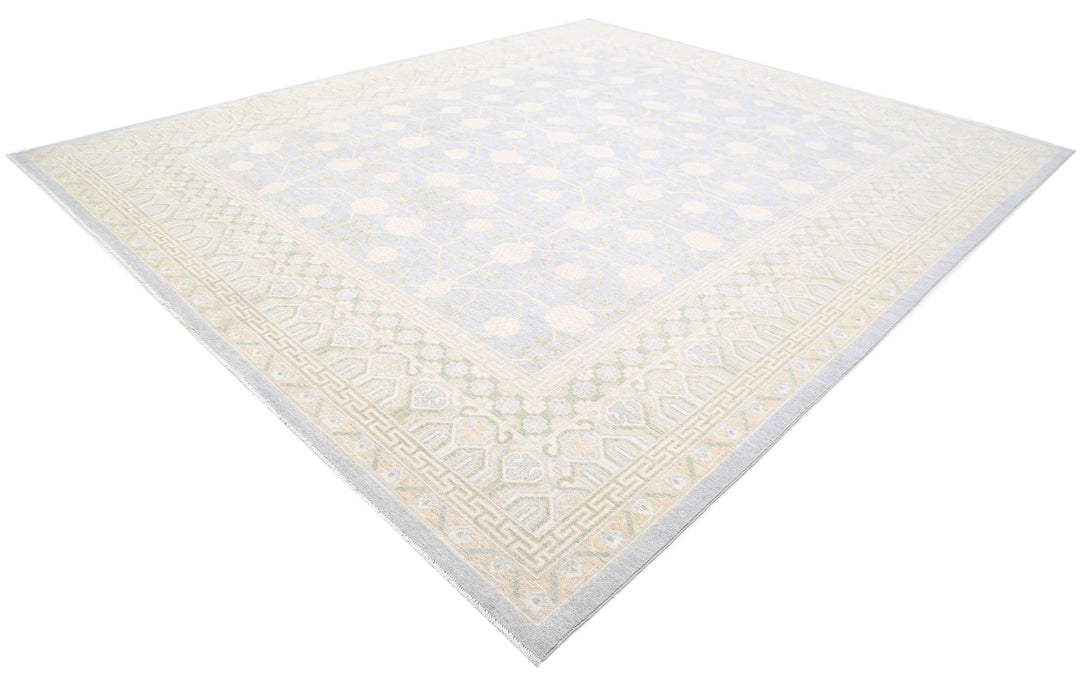 Hand Knotted Khotan Wool Rug 11' 10" x 14' 0" - No. AT57447