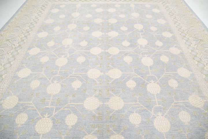 Hand Knotted Khotan Wool Rug 11' 10" x 14' 0" - No. AT57447